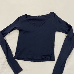 Brandy Melville dark blue size small long sleeve shirt